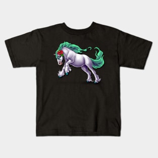 Summer Beach Horse Kids T-Shirt